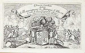 Titelblad til "Seks kampscener" by Albert Flamen