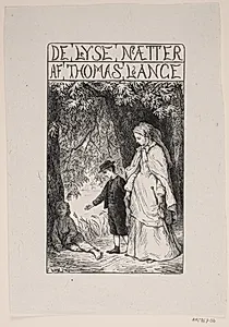 Titelblad til Th. Lange "De lyse nætter" by Ubekendt
