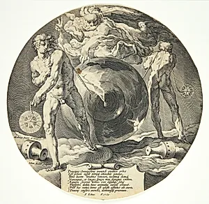 Titelblad til "Verdens skabelse" by Jan Harmensz. Muller