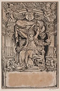 Titelvignet til Johann Wolfgang von Goethe, "Faust: eine Tragödie", 1876