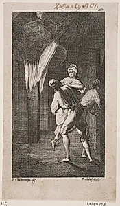 Titelvignet til Smollett "Peregrine Pickles Tildragelser" by Georg Christian Schule