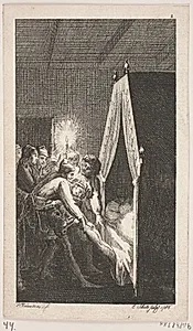 Titelvignet til Smollett "Peregrine Pickles Tildragelser" by Georg Christian Schule