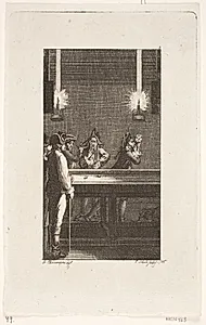 Titelvignet til Smollett "Peregrine Pickles Tildragelser" by Georg Christian Schule