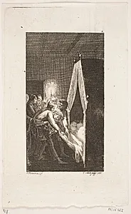 Titelvignet til Smollett "Peregrine Pickles Tildragelser" by Georg Christian Schule