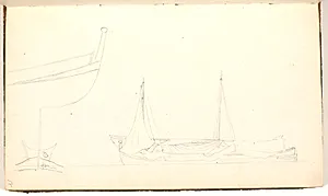 To både der ligger tæt op ad hinanden samt en skibsstavn by P.C. Skovgaard