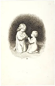 To bedende børn by Lorenz Frølich