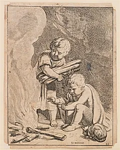 To børn, der tænder ild by Ubekendt