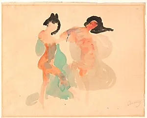 To danserinder by André Derain