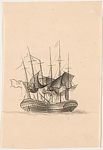 To engelske krigsskibe by C.A. Lorentzen