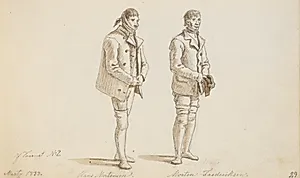 To fanger fra Forbedringshuset by Martinus Rørbye