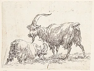 To geder by Nicolaes Berchem