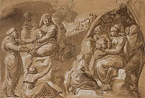 To grupper af mænd og kvinder by Pirro Ligorio