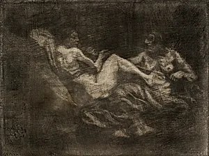 To hekse slås om et kosteskaft by Oluf Hartmann