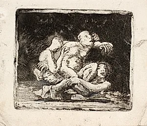 To kvinder slås om en mand by Oluf Hartmann