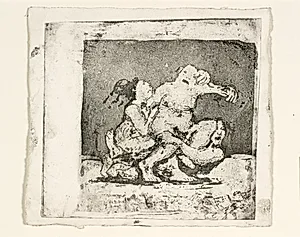 To kvinder slås om en mand by Oluf Hartmann