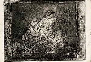 To kvinder slås om en mand by Oluf Hartmann