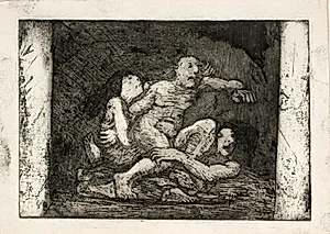 To kvinder slås om en mand by Oluf Hartmann