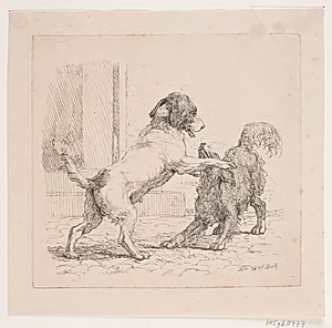 To legende hunde by Lorenz Frølich