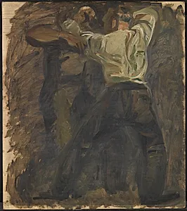 To mænd, der slås by Oluf Hartmann