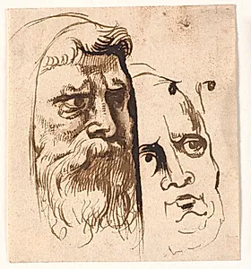 To mandshoveder by Anthony van Dyck