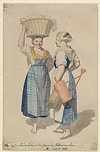 To piger fra egnen ved Coblentz by C.W. Eckersberg