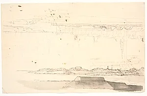 To prospekter af København. Det ene med Frelserkirken by C.A. Lorentzen