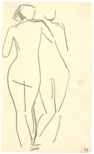 To stående modeller by Isakson, Karl