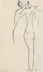 To stående modeller by Isakson, Karl