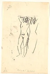 To stående modeller by Isakson, Karl