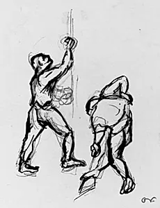 To studier af arbejdende mænd by Emile Othon Friesz