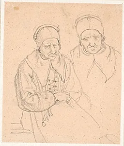To studier af en gammel svensk kone by Wilhelm Marstrand