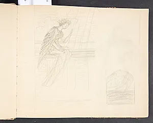 To studier til "Jomfru Blidelil" by Agnes Slott-Møller