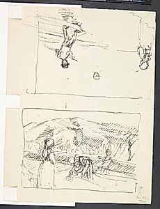 To udkast med færger by Peter Hansen