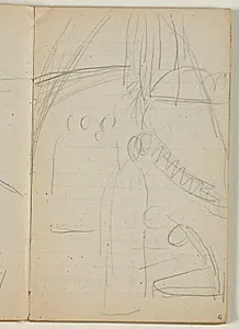 To udkast til "Kristus og de ti spedalske" by Niels Larsen Stevns