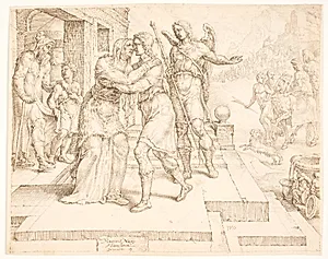 Tobias' hjemkomst by Maarten van Heemskerck