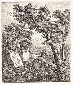 Tobias og englen by Anthonie Waterloo