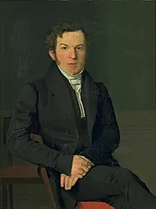 Toldinspektør Michael Christian Petersen, kunstnerens fætter by Christen Købke