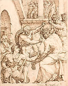 Tornekroningen by Maarten van Heemskerck