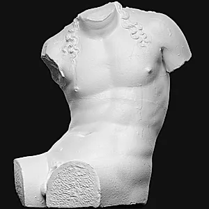 Torso af siddende nøgen mand, Dionysos Farnese by Ubekendt