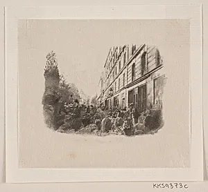Torvehandel på plads i Paris by Henrik Arnold Hamilkar Sørensen