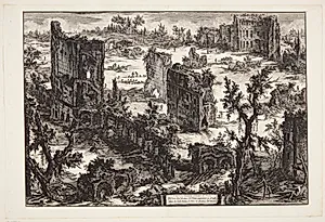 Trajan's termer by Giovanni Battista Piranesi