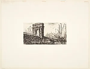 Trajan's triumfbue i Ancona by Giovanni Battista Piranesi