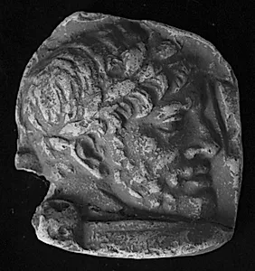 Trajan søjlen. Mandehoved, højre profil by Ubekendt