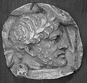 Trajan søjlen. Mandehoved, højre profil by Ubekendt