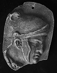 Trajan søjlen. Mandehoved, højre profil by Ubekendt