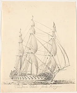 Tre Dæks Skib - første Rang - by C.A. Lorentzen