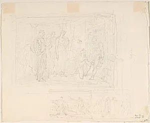 Tre figurkompositioner by Lorenz Frølich