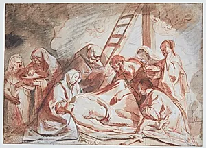 Tre studier af gestikulerende napolitanske fiskere by Wilhelm Marstrand