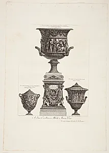 Tre vaser by Giovanni Battista Piranesi