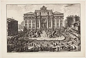 Trevifontænen by Giovanni Battista Piranesi